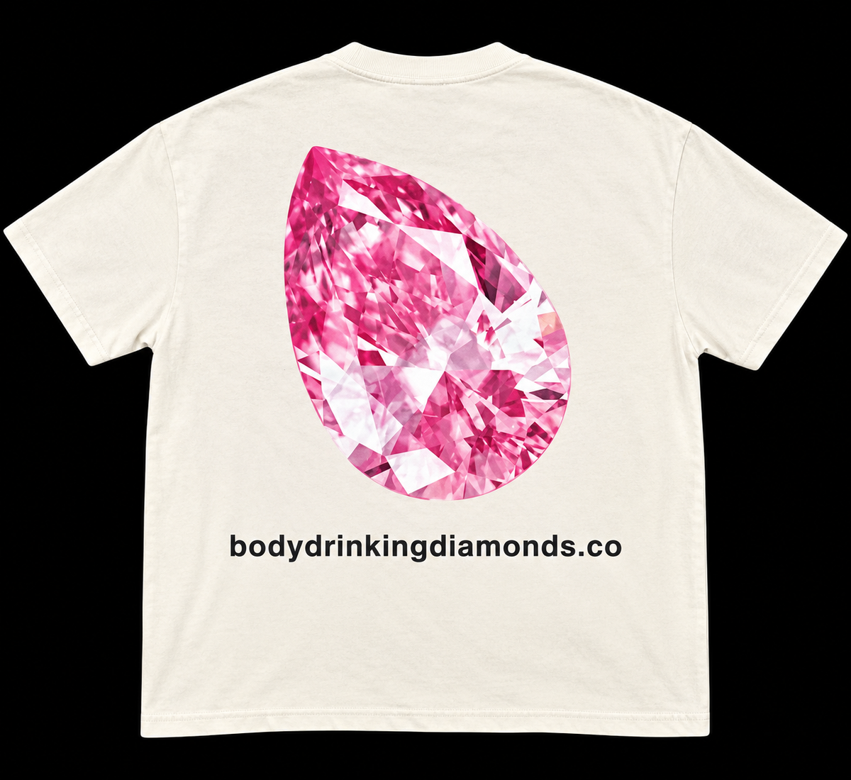 Bodydrinkingdiamonds - Pink Diamond Face Tee