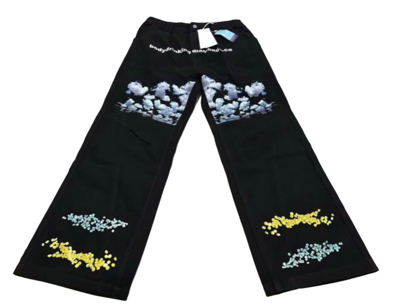 Cloudy diamond jeans