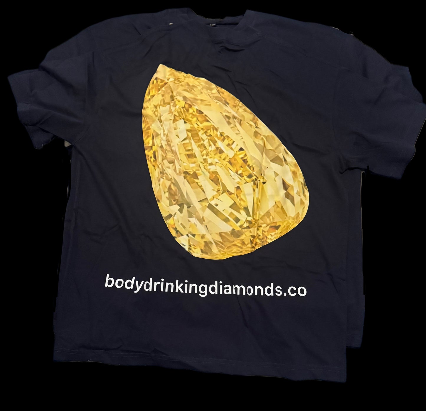 Bodydrinkingdiamonds - Yellow Diamond Face Tee